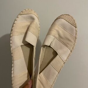 Women's Cream Espadrille Flats